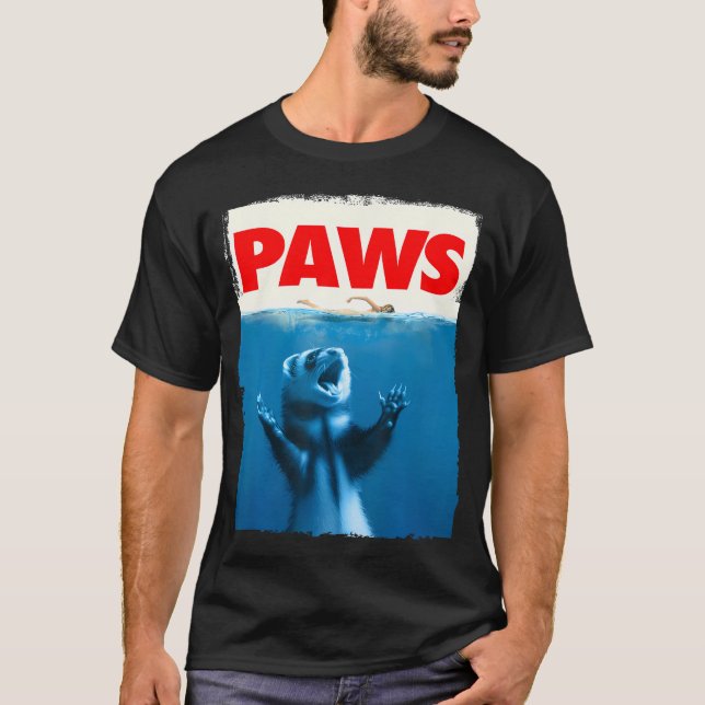 Camiseta Paws Ferret Funny Ferret Lover Regalos Para Hombre (Anverso)