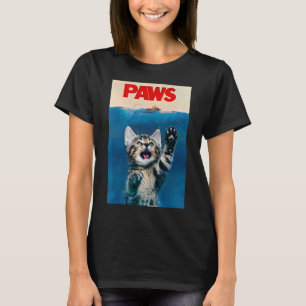 Camiseta Paws Funny Cat Parody Cat Lover Gift Kitten Shark