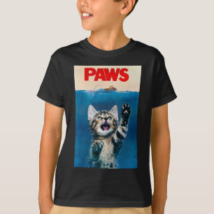 Camiseta Paws Funny Cat Parody Cat Lover Gift Kitten Shark