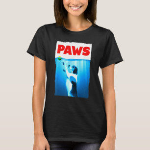 Camiseta Paws Jaws Perro Y Tenis Ball Para Hombres De Mujer