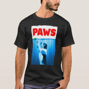 Camiseta Paws Jaws Perro Y Tenis Ball Para Hombres De Mujer