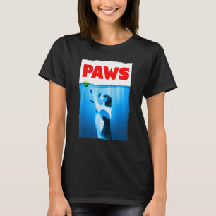 Camiseta Paws Jaws Perro Y Tenis Ball Para Hombres De Mujer
