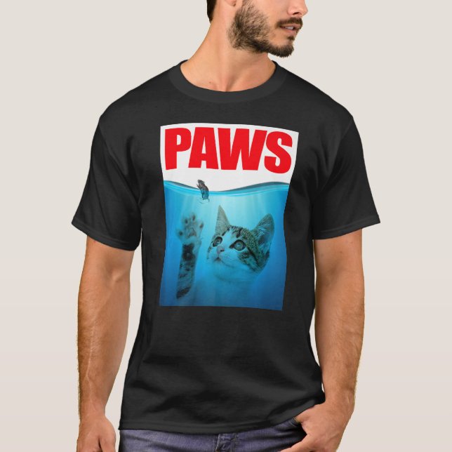 Camiseta Paws Kitten Meow Parody Cat (Anverso)