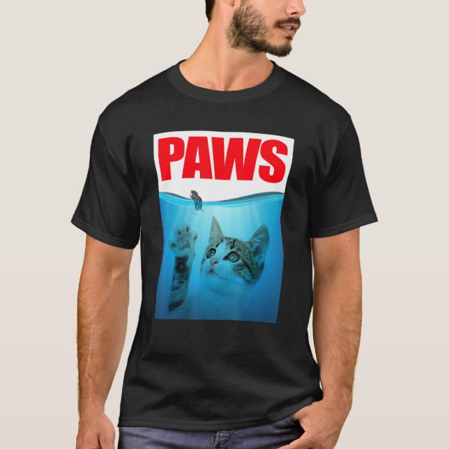 Camiseta Paws Kitten Meow Parody Cat (Anverso)