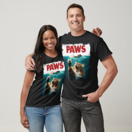 Camiseta PAWS Parodia el ratón del gato, un gato cómico per