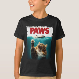 Camiseta Paws Parodian el ratón del gato Un gato cómico per