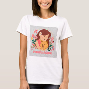 Camiseta Paws Por Una Causa: Conciencia Sobre El Cáncer De