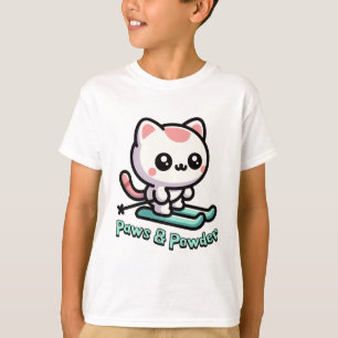 Camiseta ¡Paws Y Polvo! Personalizado De Pun De Gato De Esq