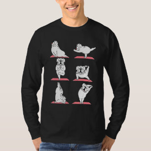 Camiseta Paws Yoga Bulldog Puppy Doggie Pose Animal Ventila