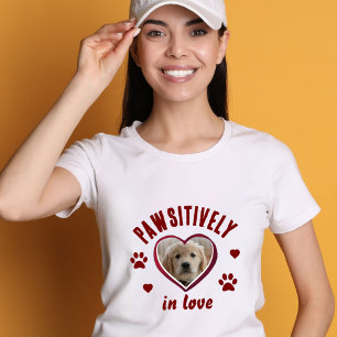 Camiseta Pawsitivamente en la foto del perro del corazón de