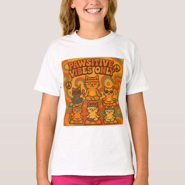Camiseta Pawsitive Vibes Only T-Shirt (Anverso)