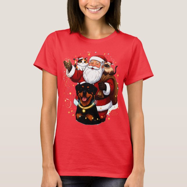 Camiseta Pawsitively Enchanted: Santa’s Magical Pet Moment (Anverso)