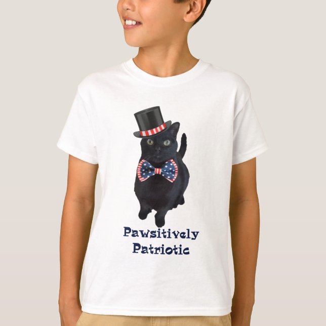 Camiseta Pawsitively patriótico (Anverso)