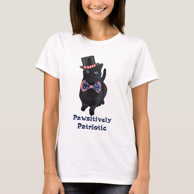 Camiseta Pawsitively patriótico (Anverso)