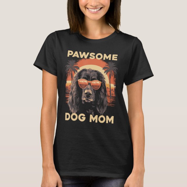 Camiseta Pawsome Cocker Spaniel Race Dog Mom (Anverso)