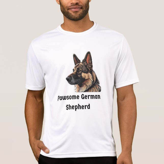 Camiseta Pawsome German Shepherd (Anverso)