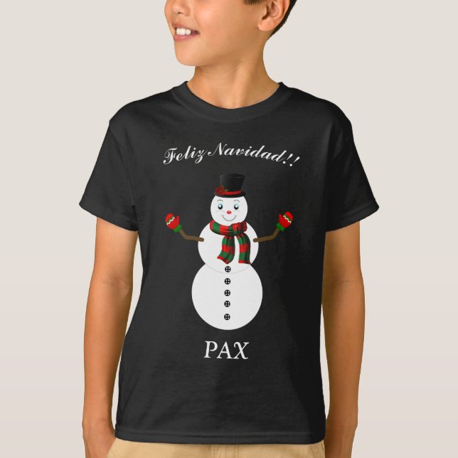 Camiseta Pax the snowman (Anverso)