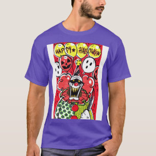 Camiseta Payaso asesino de Halloween espeluznante