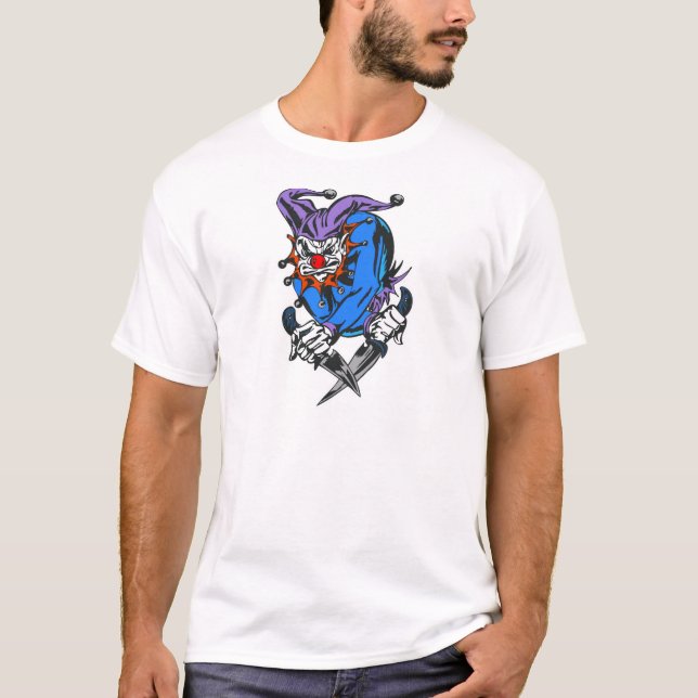 Camiseta payaso asesino malvado (Anverso)