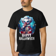 Payaso asustado Feliz Halloween