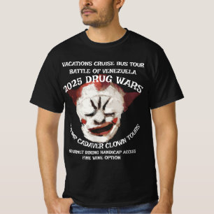 CAMISETA PAYASO CADÁVER DE TRUMP VACACIONES DE CRUCERO DE G