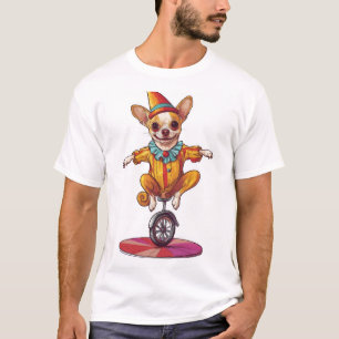 Camiseta Payaso Chihuahua � Perro Divertido de Circo