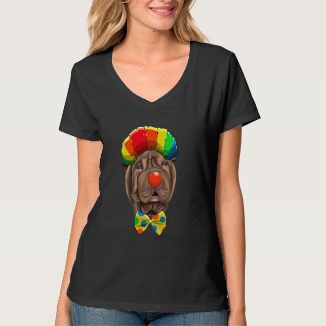 Camiseta Payaso chino Shar-Pei Circus Dog (Anverso)
