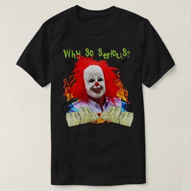 Camiseta Payaso de Chiste corny loco asusta demente camiset (Diseño del anverso)