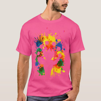 Camiseta Payaso de circo haciendo malabares en monociclo