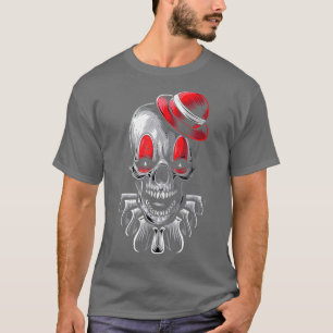 Camiseta Payaso de esqueleto asustado, Payaso asesino en se