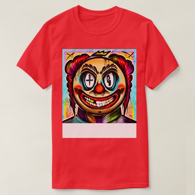 Camiseta Payaso de graffiti (Diseño del anverso)