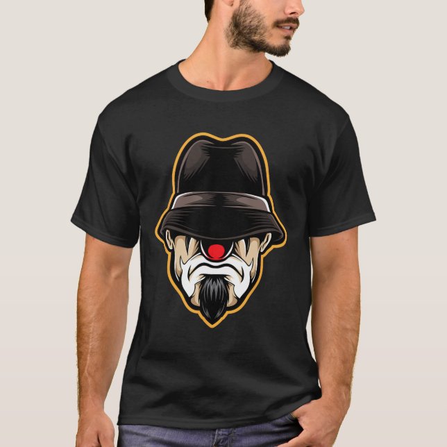 Camiseta Payaso de Halloween asustado Cholo Gangster (Anverso)