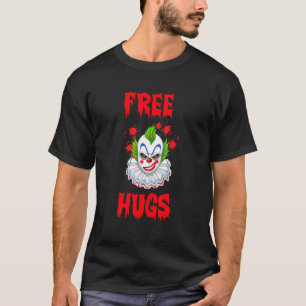 Camiseta Payaso de Halloween de Abrazos Gratis Horror Malva