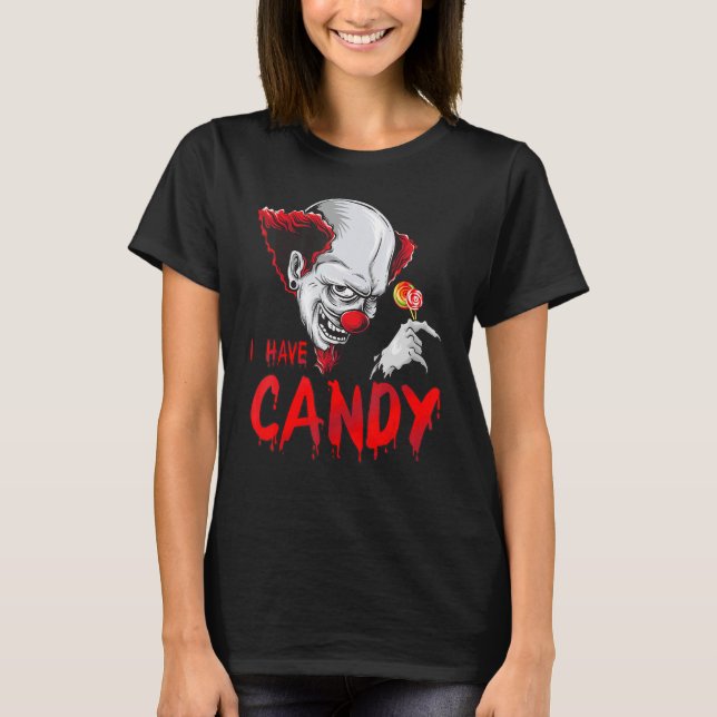 Camiseta Payaso de horror Tengo Candy Halloween (Anverso)