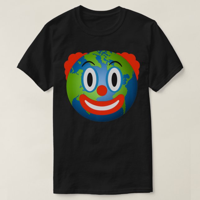 Camiseta Payaso de la Tierra Inspirado Payaso Mundo Relacio (Diseño del anverso)