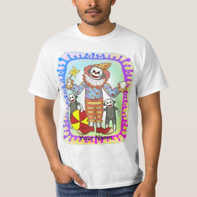 Camiseta Payaso de mono sock (Anverso)