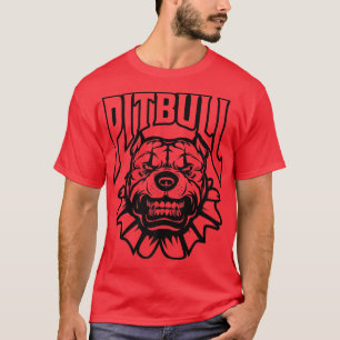 Camiseta Payaso de Pitbull, Cara de Perro, Dueño Funny de P