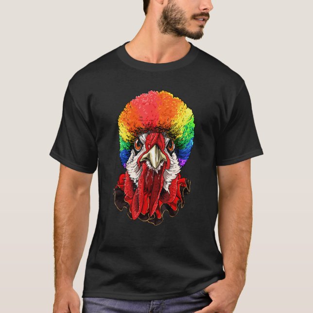Camiseta Payaso de pollo en el circo del carnaval El cuerpo (Anverso)