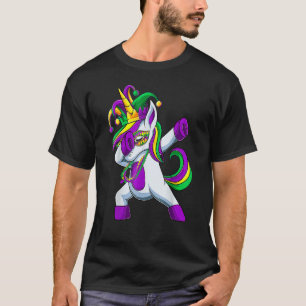 Camiseta Payaso de Unicornio de Mardi Gras Carnaval Niños G
