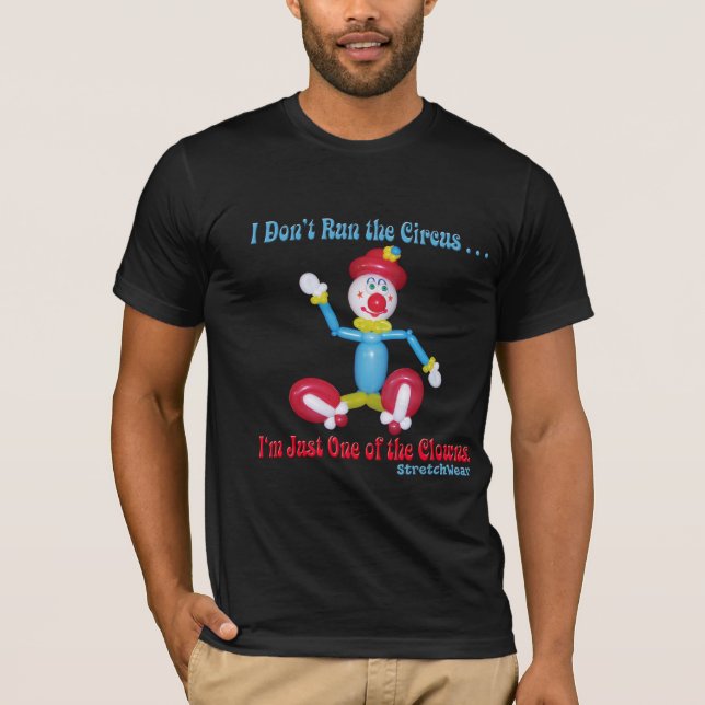 Camiseta Payaso del globo - no corro el circo (Anverso)