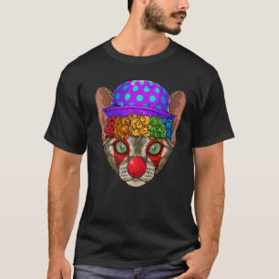 Camiseta Payaso Devon Rex Carnaval Disfraces Tema del gato