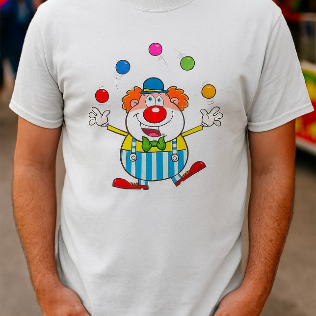 Camiseta Payaso divertido en el circo haciendo malabares (Subido por el creador)
