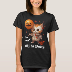 Camiseta Payaso dulce para espantar globo de calabaza de Ha
