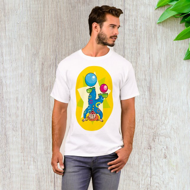 Camiseta Payaso Equilibrando Bolas Diversión Circo (Subido por el creador)