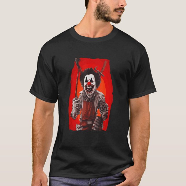 Camiseta Payaso espeluznante de horror (Anverso)