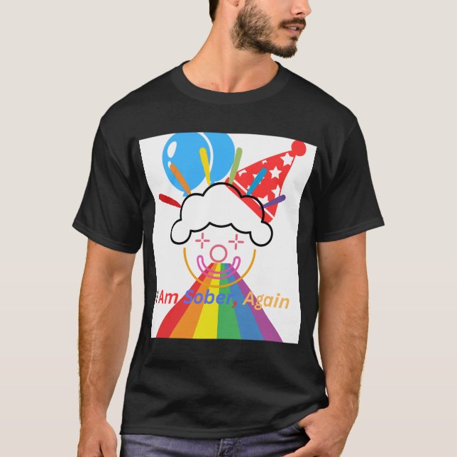 Camiseta Payaso: estoy sobrio otra vez (Anverso)