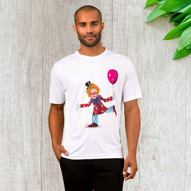 Camiseta Payaso feliz colorido con circo divertido en globo (Subido por el creador)