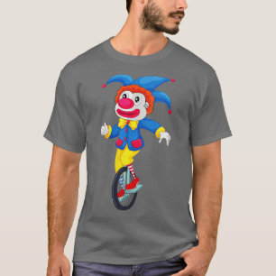 Camiseta Payaso femenino en un payaso de unicírculo VNeck