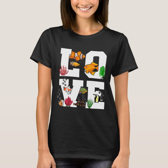 Camiseta Payaso Fish Love Fish Tank (Anverso)