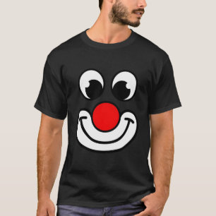 Camiseta Payaso gracioso con Nariz de Payaso.